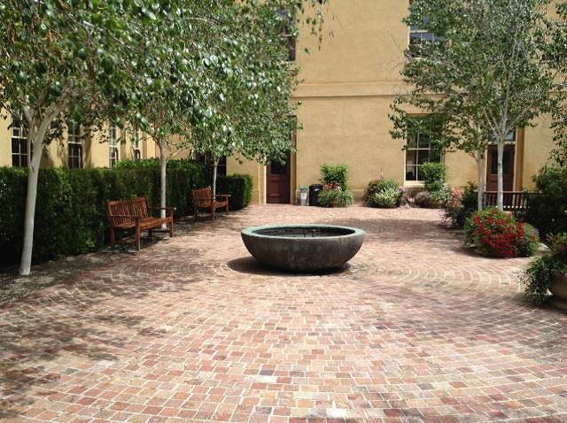 A photos of the Mary Bell Floyd Courtyard.